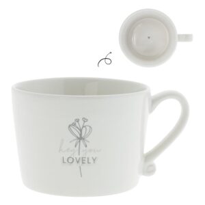 Hrnček White/Hey you lovely Grey