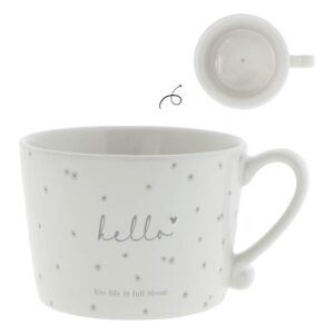 Hrnček White/Live life in full bloom Grey